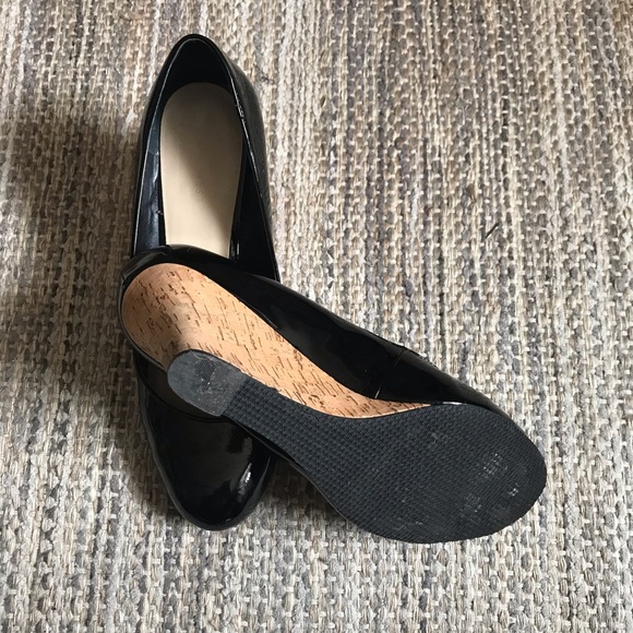 Nine West cork wedge patent heel pumps - Picture 4 of 4